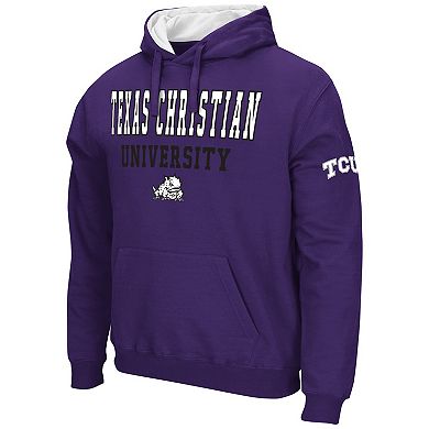 Men's Colosseum Purple TCU Horned Frogs Sunrise Pullover Hoodie
