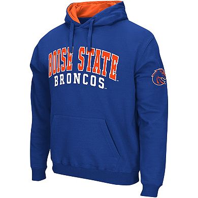 Men's Colosseum Royal Boise State Broncos Double Arch Pullover Hoodie