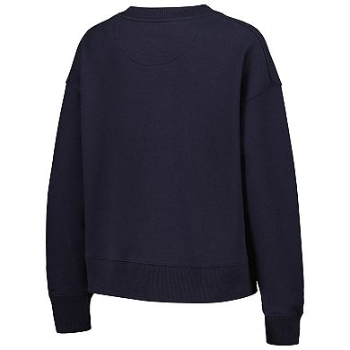 Women's League Collegiate Wear Navy Notre Dame Fighting Irish Boxy Pullover Sweatshirt