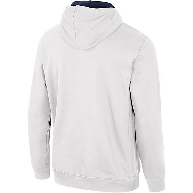 Men's Colosseum White Penn State Nittany Lions Half-Zip Hoodie