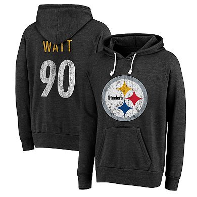 Men's Majestic Threads T.J. Watt Black Pittsburgh Steelers