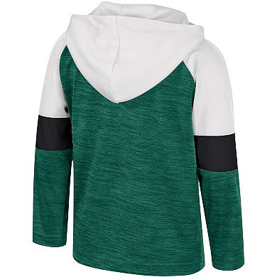 Toddler Colosseum Green Michigan State Spartans Creative Control Raglan Quarter-Zip Hoodie