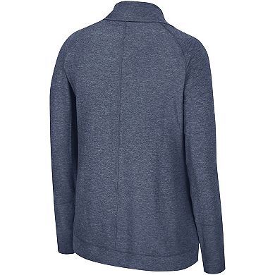 Women's Colosseum Navy West Virginia Mountaineers Morningside Cardigan Sweater