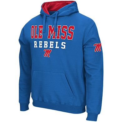 Men's Colosseum Powder Blue Ole Miss Rebels Sunrise Pullover Hoodie