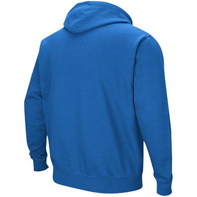 Men's Colosseum Powder Blue Ole Miss Rebels Sunrise Pullover Hoodie