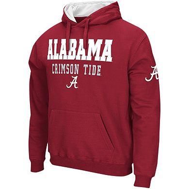 Men's Colosseum Crimson Alabama Crimson Tide Sunrise Pullover Hoodie