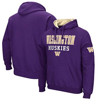 Men's Colosseum Purple Washington Huskies Sunrise Pullover Hoodie