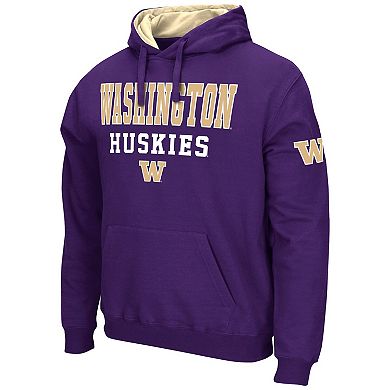 Men's Colosseum Purple Washington Huskies Sunrise Pullover Hoodie