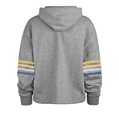 Women's '47 Gray Los Angeles Rams Upland Bennett Pullover Hoodie