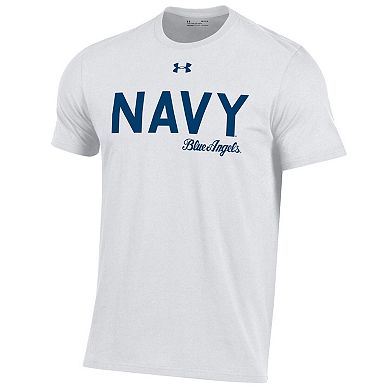 Men's Under Armour White Navy Midshipmen Blue Angels T-Shirt
