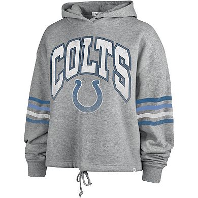 Women's '47 Gray Indianapolis Colts Upland Bennett Pullover Hoodie