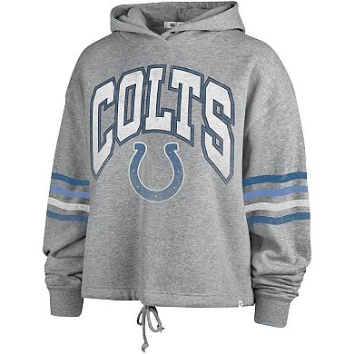 Women's '47 Heather Gray Indianapolis Colts Upland Bennett Pullover Hoodie