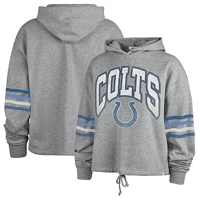 Women's '47 Gray Indianapolis Colts Upland Bennett Pullover Hoodie