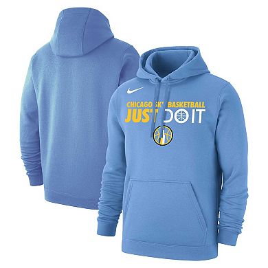 Unisex Nike Light Blue Chicago Sky Just Do It Club Pullover Hoodie