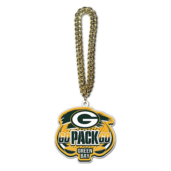 10K Gold Green Bay Packers Pendant with Logo