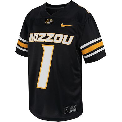 Youth Nike #1 Black Missouri Tigers Untouchable Replica Game Jersey
