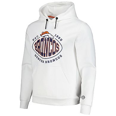 Men's BOSS X NFL White Denver Broncos Touchback Pullover Hoodie