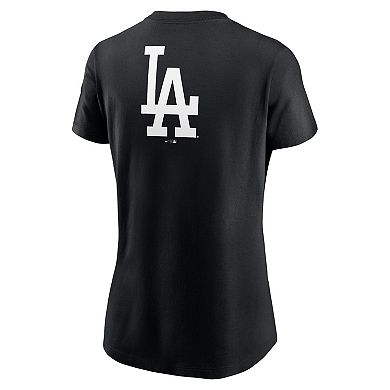 Women's Nike Black Los Angeles Dodgers Over Shoulder T-Shirt