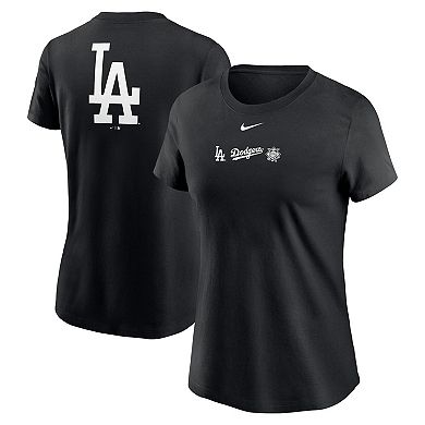 Women's Nike Black Los Angeles Dodgers Over Shoulder T-Shirt