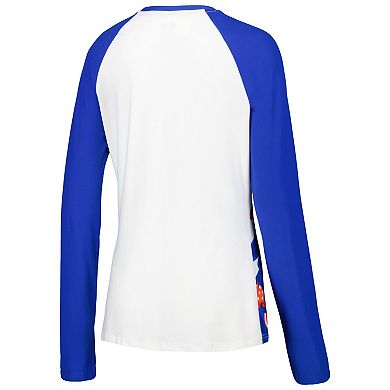 Women's Concepts Sport Royal Florida Gators Tinsel Ugly Sweater Long Sleeve T-Shirt & Pants Sleep Set