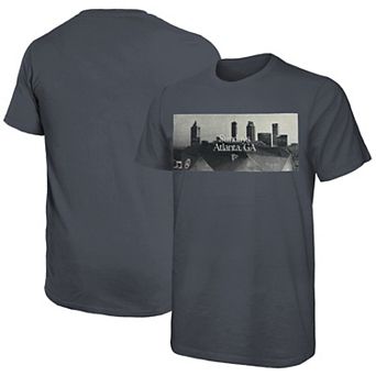 Men's Majestic Threads Gray Atlanta Falcons Sundays Skyline T-Shirt