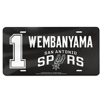 WinCraft Victor Wembanyama San Antonio Spurs Laser Cut Acrylic License Plate