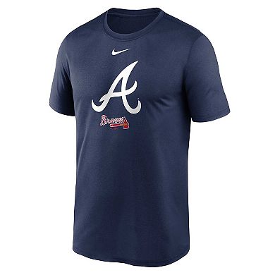 Men's Nike Navy Atlanta Braves Team Arched Lockup Legend Performance T ...