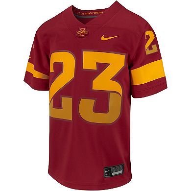 Youth Nike #23 Cardinal Iowa State Cyclones Untouchable Replica Game Jersey