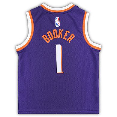 Preschool Nike Devin Booker Purple Phoenix Suns Swingman Player Jersey - Icon Edition