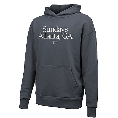 Unisex Majestic Threads Gray Atlanta Falcons Sundays Pullover Hoodie