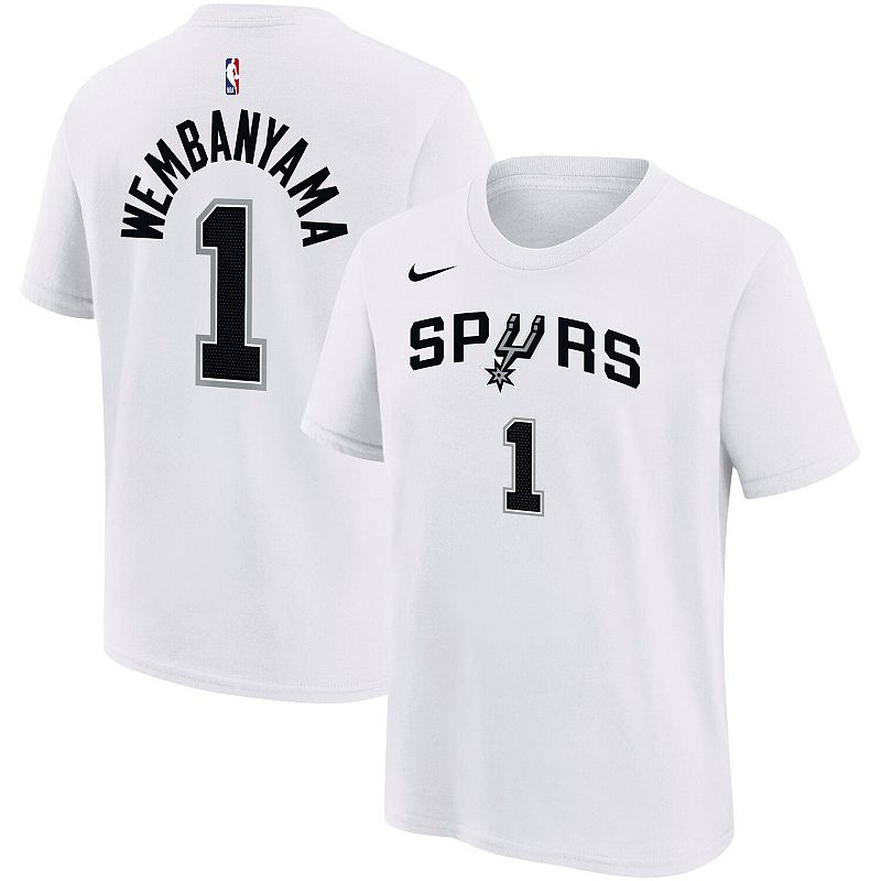 Youth Nike Victor Wembanyama White San Antonio Spurs Name & Number