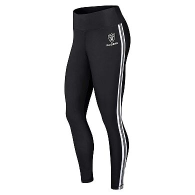 Women's WEAR by Erin Andrews Black Las Vegas Raiders Color Block Leggings
