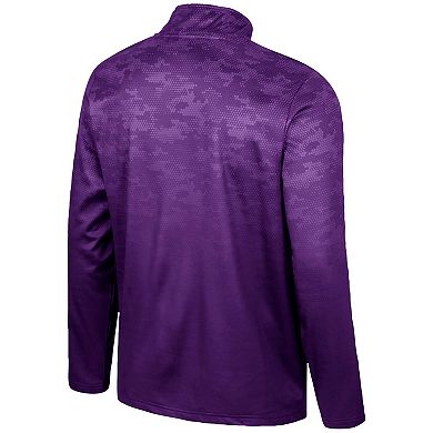 Men's Colosseum Purple TCU Horned Frogs The Machine Half-Zip Jacket