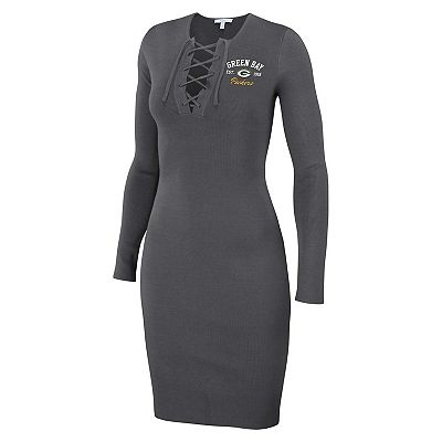 green emerald velvet dress Junk Food Clothing Women's NFL Green Bay Packers Bling Flea Market Crop Fleece - Green - Size L main image 1