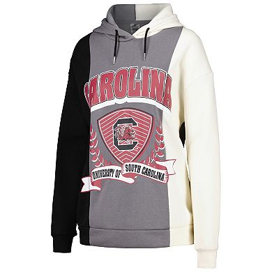 Women's Gameday Couture Black South Carolina Gamecocks Hall of Fame Colorblock Pullover Hoodie