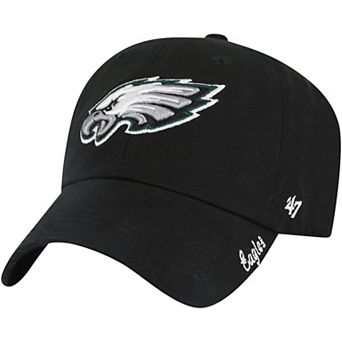 Women's '47 Black Philadelphia Eagles Miata Clean Up Adjustable Hat