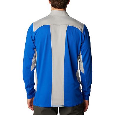 Men's Columbia Royal Kentucky Wildcats Tech Trail™ Omni-Shade Quarter-Zip Top