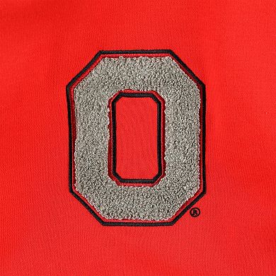 Women's Gameday Couture Scarlet/Black Ohio State Buckeyes Matchmaker Diagonal Cowl Pullover Hoodie
