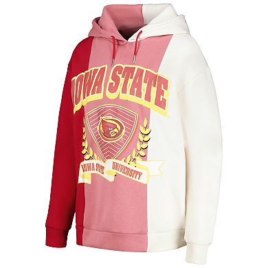 Women's Gameday Couture Cardinal Iowa State Cyclones Hall of Fame Colorblock Pullover Hoodie