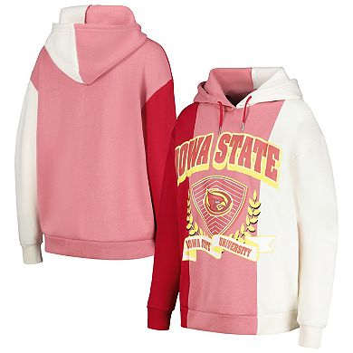 Women's Gameday Couture Cardinal Iowa State Cyclones Hall of Fame Colorblock Pullover Hoodie