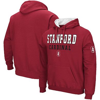 Men's Colosseum Cardinal Stanford Cardinal Sunrise Pullover Hoodie