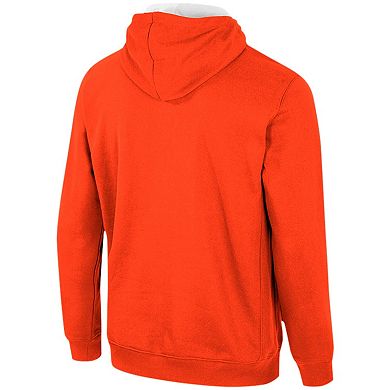 Men's Colosseum Orange Clemson Tigers Half-Zip Hoodie