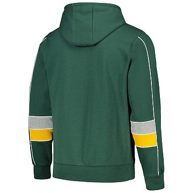 Men's Starter Green Green Bay Packers Captain Pullover Hoodie