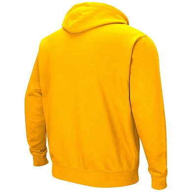 Men's Colosseum Gold Iowa Hawkeyes Sunrise Pullover Hoodie