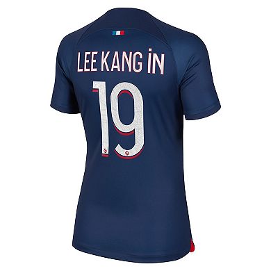 Women's Nike Lee Kang In Navy Paris Saint-Germain 2023/24 Home Replica ...