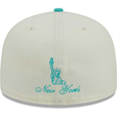 Men's New Era Cream/Mint New York Giants City Icon 59FIFTY Fitted Hat