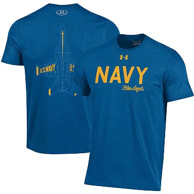 Men's Under Armour Royal Navy Midshipmen Blue Angels T-Shirt