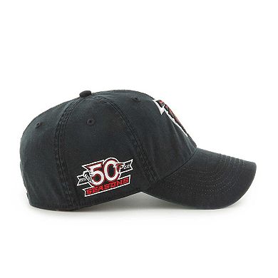 Men's '47 Black Atlanta Falcons Sure Shot Franchise Fitted Hat