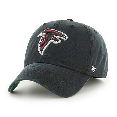 Men's '47 Black Atlanta Falcons Sure Shot Franchise Fitted Hat