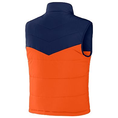 Men's NFL x Darius Rucker Collection by Fanatics Navy Denver Broncos Colorblocked Full-Zip Vest